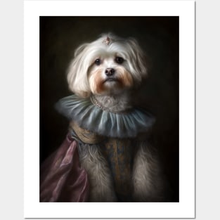 Royal Portrait of a Havanese Dog Posters and Art